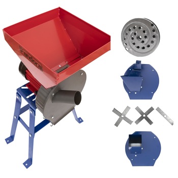 Set Moara cereale, fructe si lucerna ( 4 IN 1 ) CUVA MARE, 3.5KW, 200kg/ora + SUPORT, PANDORA Set Moara cereale, fructe si lucerna ( 4 IN 1 ) CUVA MARE, 3.5KW, 200kg/ora + SUPORT, PANDORA
