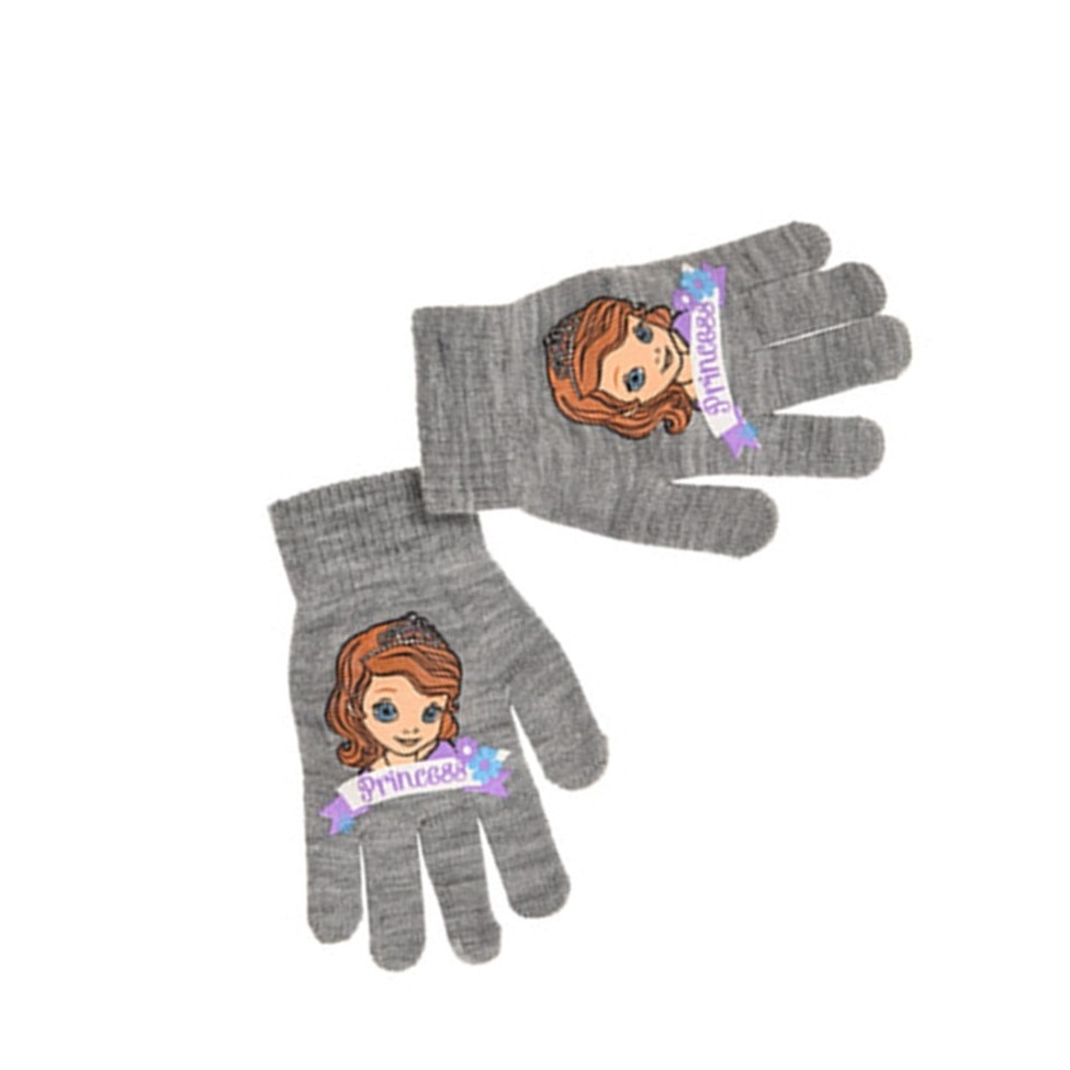 Manusi copii cu Printesa Sofia, Gri