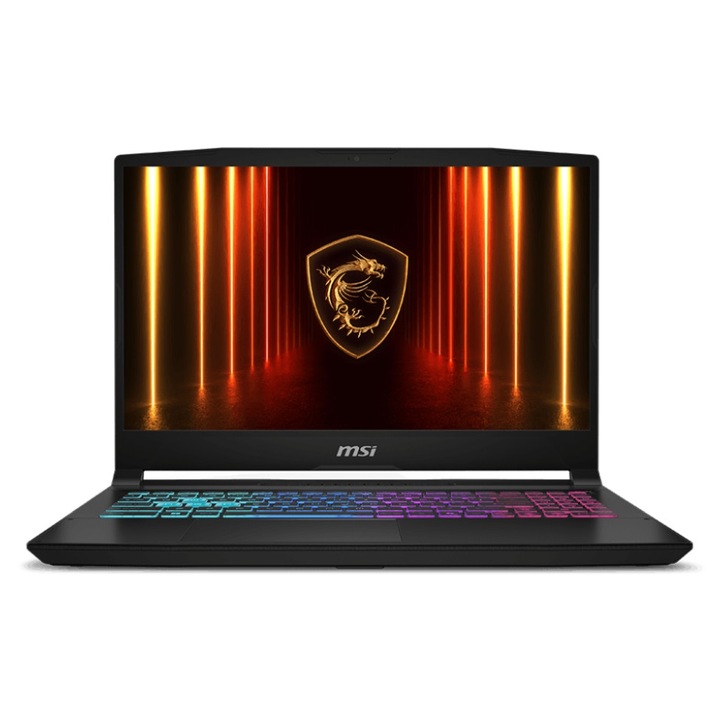Laptop MSI Katana 15 HX B14WEK, 9S7-1587C1-472, 15.6", Intel Core i7-14650HX (16-core), NVIDIA GeForce RTX 5050 (8GB GDDR7), 16GB 5600MHz (2x8GB) DDR5, Negru