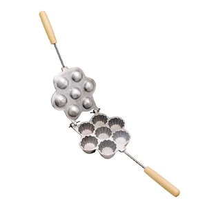Forma prajituri mini-tarte SUPER TRENDS®, 7 Cuiburi, Utilizare pe Aragaz sau Plita, Aluminu, Argintiu