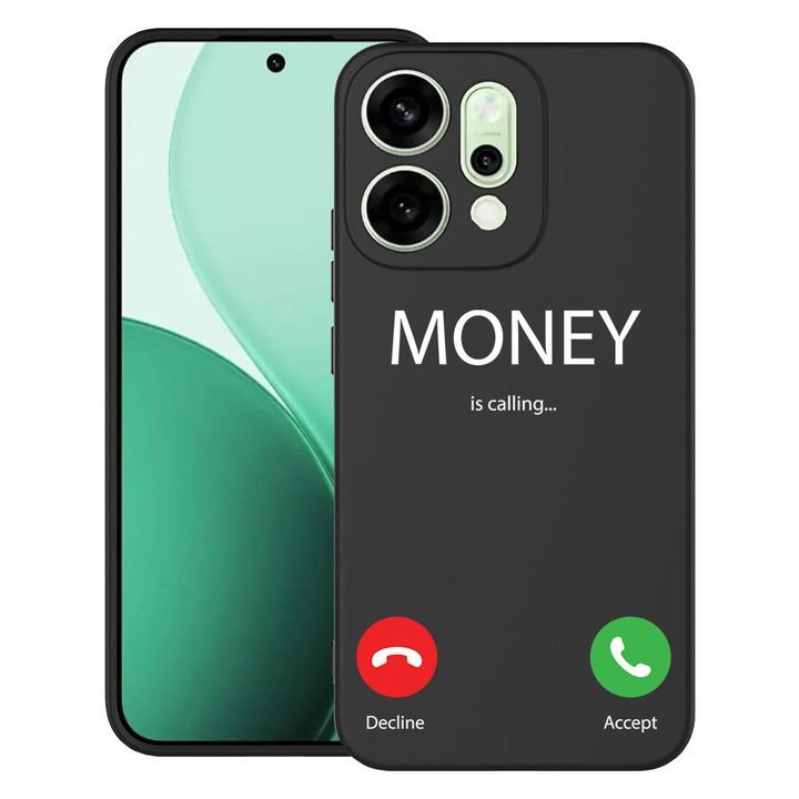 BestCase® Husa TPU Ultra Slim Compatibil cu OPPO Find X9, cu Design Money Is Calling, 3119620 B 986