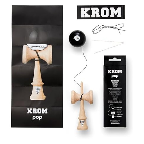 KROM Kendama POP LOL Vert Clair - Bilboquet en Bois pour débutants et confirmés - Jeu d'adresse Bilboquet pour l'extérieur et l'intérieur - Jouet en Bois avec Ficelle, Balle KROM Kendama POP LOL Vert Clair - Bilboquet en Bois pour débutants et confirmés - Jeu d'adresse Bilboquet pour l'extérieur et l'intérieur - Jouet en Bois avec Ficelle, Balle