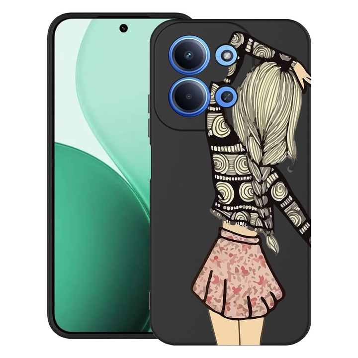 BestCase® Husa TPU Ultra Slim Compatibil cu Xiaomi Redmi 15C 5G (173mm), cu Design Girl Friend, 2100002 B 188