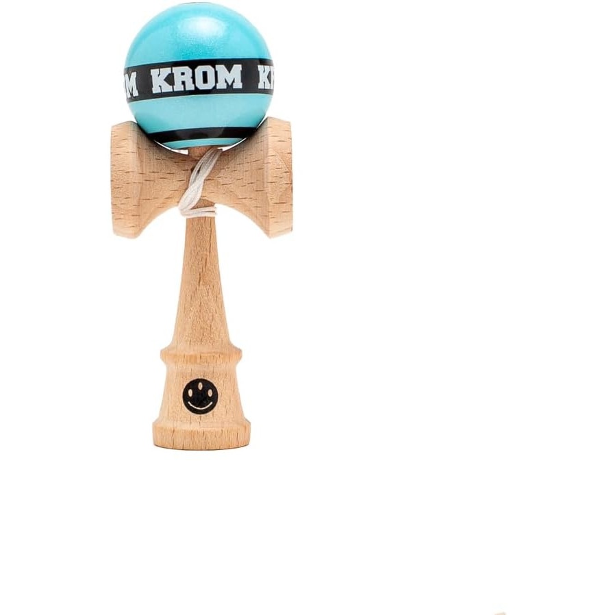 Kuu   7個 Kendama Krom MIKRO Sky Blue, lemn de fag, complet jucabil, 8cm