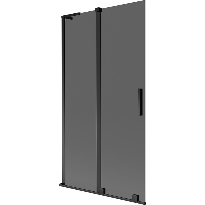 Panou de cada extensibil Mexen Velar L cu 2 usi glisante, antracit/negru, 100x150cm
