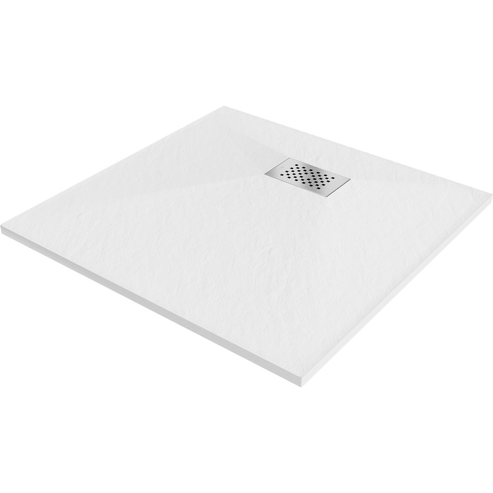 Cabina de duș Mexen Hugo, SMC 70x70cm, alb, inox