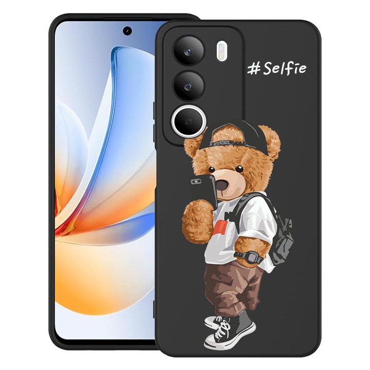 BestCase® Husa pentru Realme C71 cu Design Selfie Teddy Bear, TPU Mat Ultra Slim, 2071154 B 925