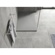 Cadita dus Mexen Hugo rectangular SMC 90x70cm, gri