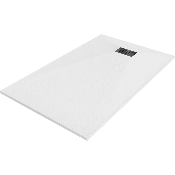 Chiuvetă dreptunghiulară Mexen Hugo, alb, capac negru, 140x80cm, SMC