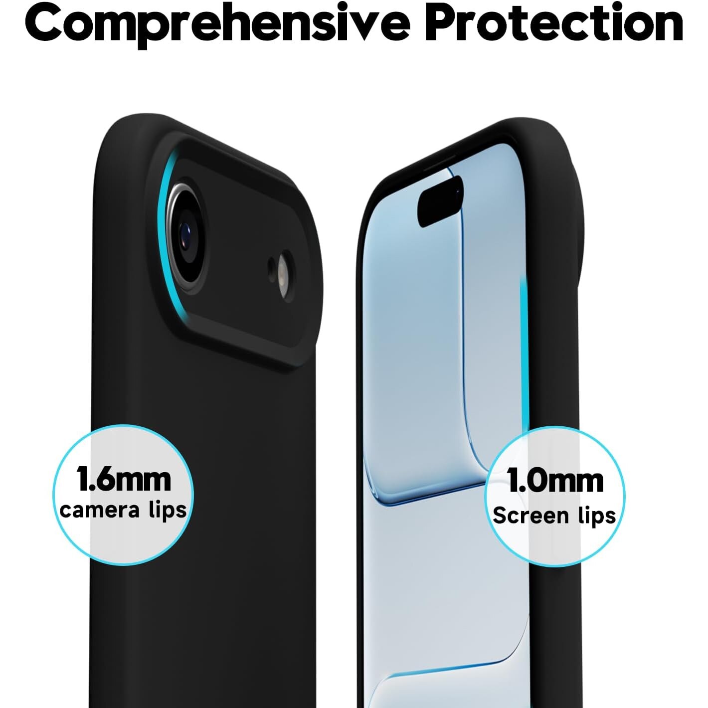 Husa Soft Touch, slim, ALC Mobile, anti soc, compatibila cu IPhone 17 Air, Negru Tpu