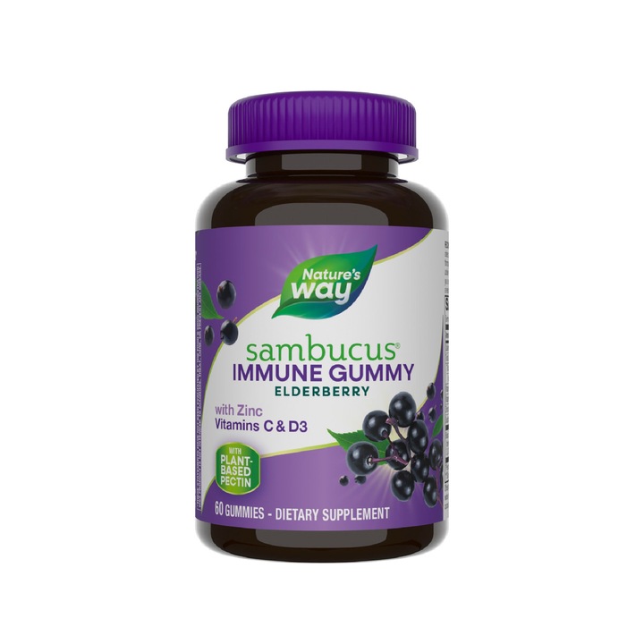 Sambucus Elderberry, Nature's Way, 60 jeleuri
