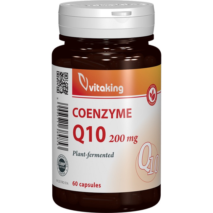 Coenizma Q10 naturala 200mg, Vitaking, 60 capsule