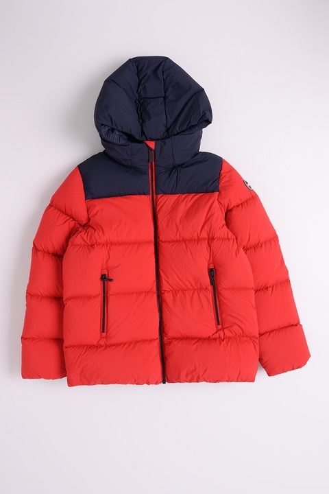 Colmar, Geaca cu puf si gluga, Albastru ultramarin/Rosu vermillion
