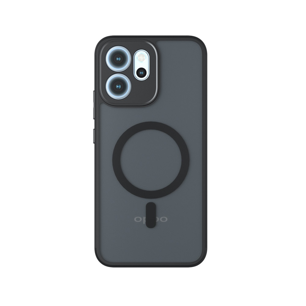 Husa premium pentru Oppo Reno 14F, 14FS 5G CareFree Defender, cu MagSafe, Design Slim & Protectie Completa, Never-Yellow, anti-amprente - negru mat