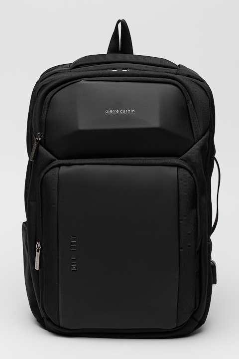 Pierre Cardin, Rucsac uni cu compartimente multiple, Negru