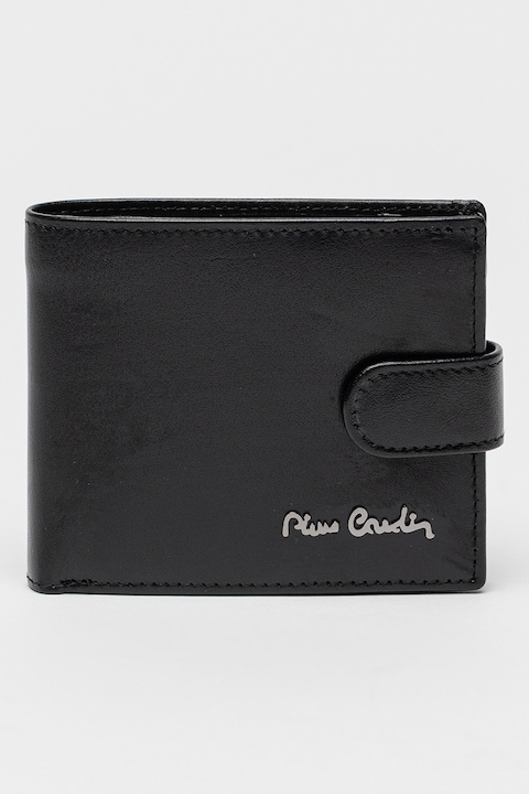 Pierre Cardin, Кожен портфейл с лого, Черен