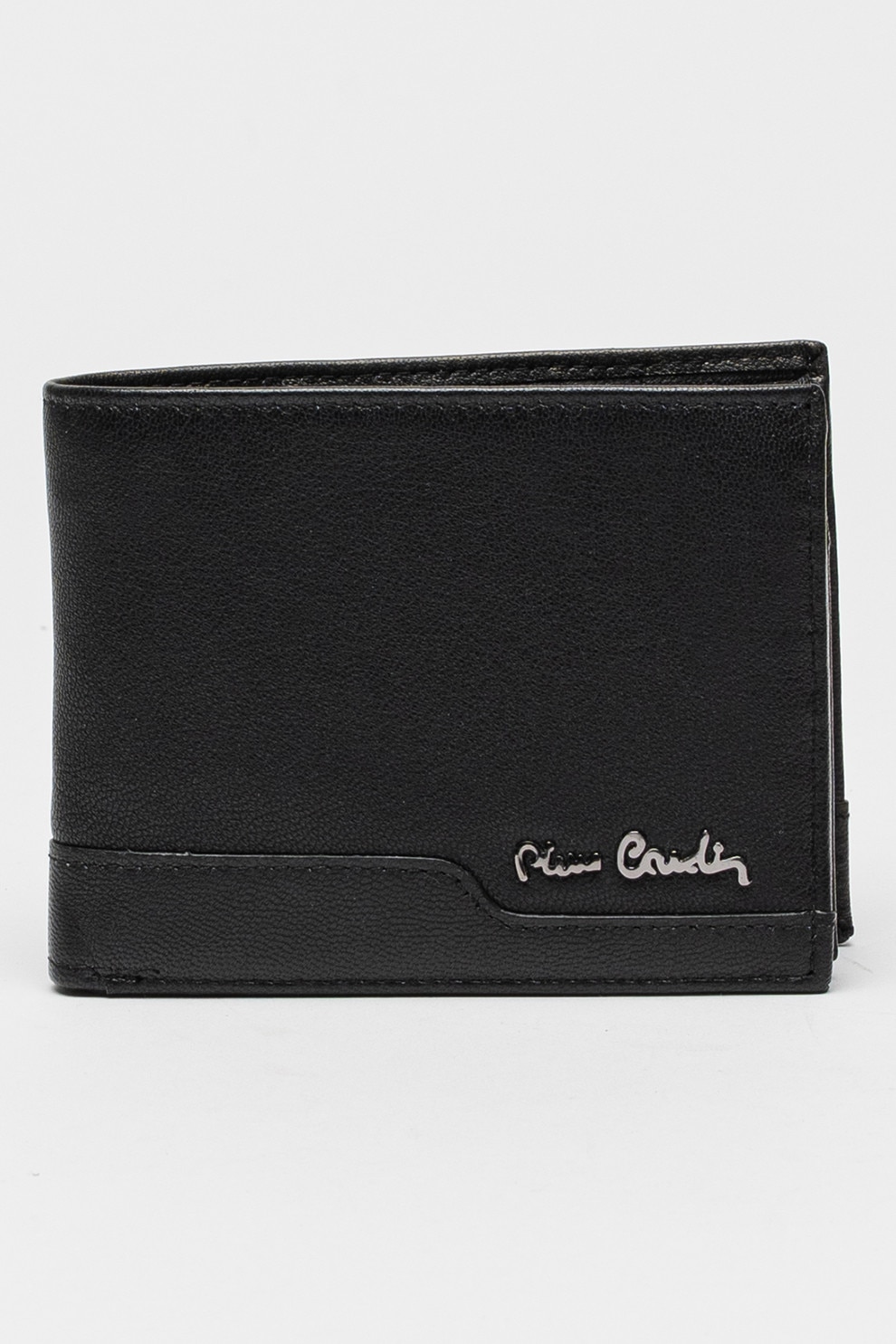Pierre Cardin, Portofel de piele cu logo, Negru
