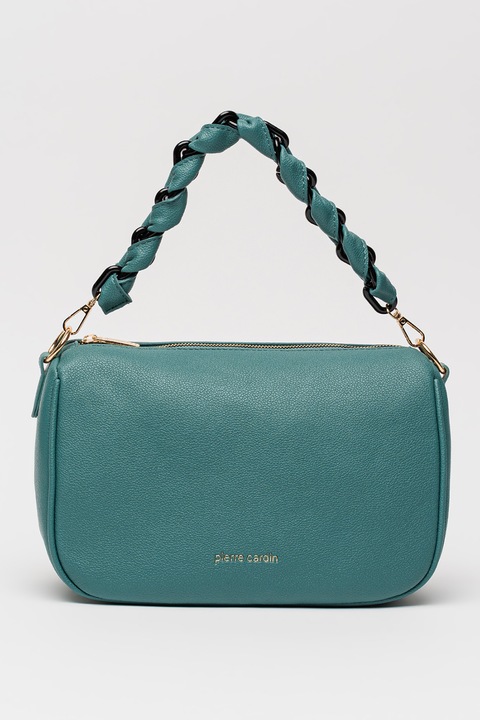 Pierre Cardin, Műbőr táska levehető keresztpánttal, Tengerzöld