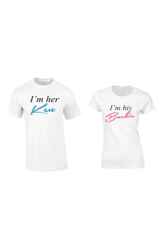 Set de 2 tricouri pentru cuplu I'm Her KEN , marimea S Set de 2 tricouri pentru cuplu I'm Her KEN , marimea S