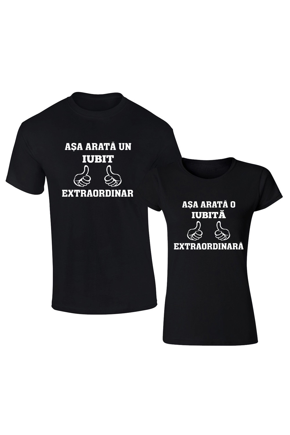 Set de tricouri negre Asa arata COD SN205,Barbat:L,Dama:L