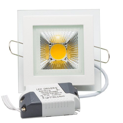 Spot Led Sticla Patrat 6W 6000K+4500K+3000K
