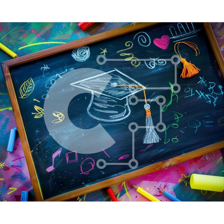 Puzzle din lemn Intrahome, 10x10 cm, 25 piese, design cu capace si markere, cutie din lemn wenge