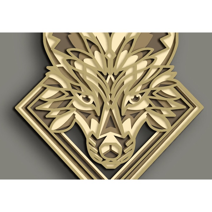 Placa decorativa, Intrahome, Fox Multilayer 3D, 30x30cm, wenge, 3mm-4mm