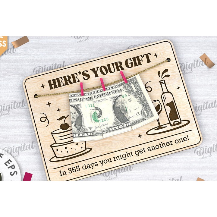 Felicitare personalizata, Intrahome, din lemn plywood, 3mm-4mm, culoare wenge, dimensiune 20x20cm