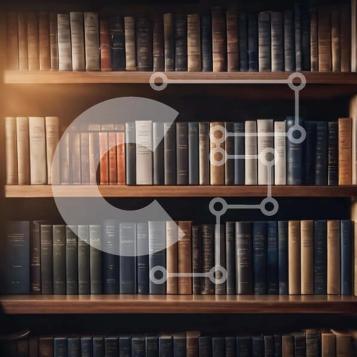 Puzzle din lemn Intrahome, biblioteca cu carti, 25 piese, 10x10cm, cutie din lemn wenge