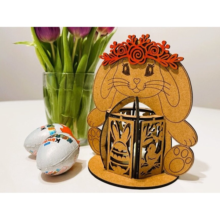 Sfesnic model iepuras, 3mm-4mm, 6x6cm, Intrahome