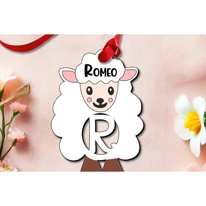 Eticheta din lemn, Intrahome, wenge, 3mm-4mm, 6x6cm