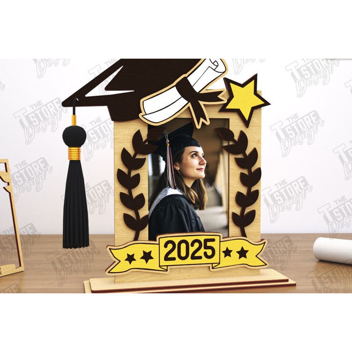 Rame foto clasice, Intrahome, 20x25cm, din plywood 3mm-4mm, set de 2 bucati