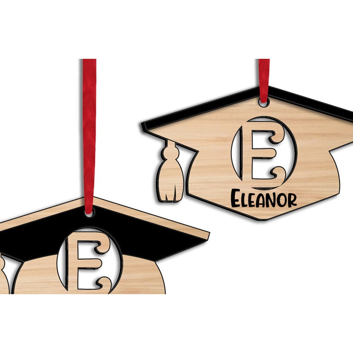 Stolidi Graduation Laser Letter E, Intrahome, 3mm-4mm, wenge, 6x6 cm