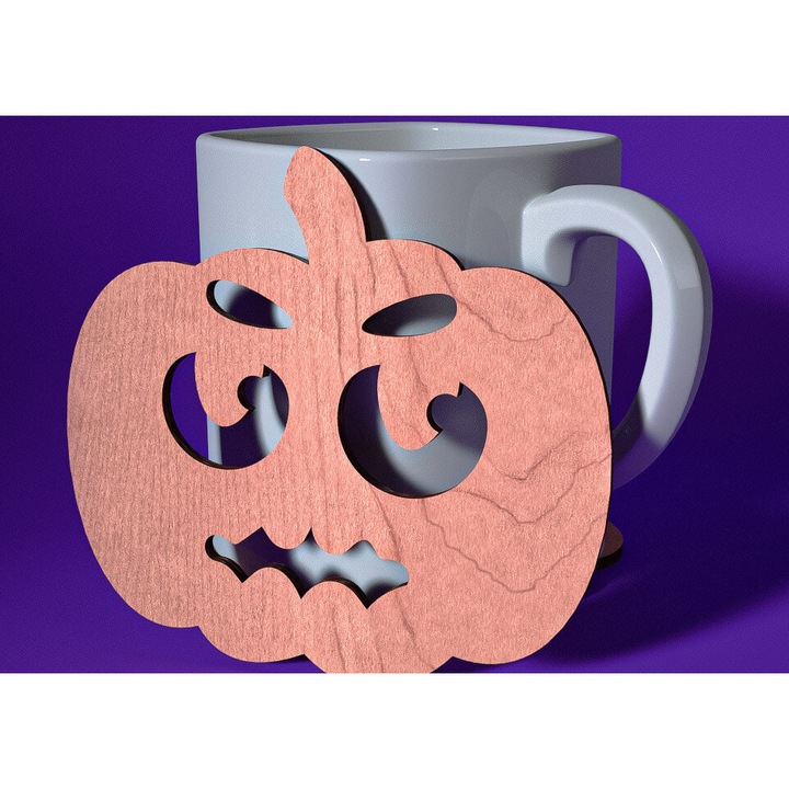 Suporturi bauturi, Intrahome, Halloween, 3mm-4mm, 15x15cm