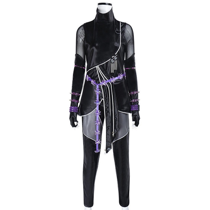 Costum carnaval K-POP Demon Hunters Witch Hunt, Mira, negru, S
