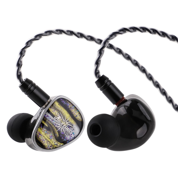 Casti In-Ear LINSOUL Kiwi Ears Etude, fir detasabil, hibrid, pentru gaming, adulti