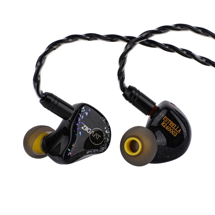 Casti intraauriculare LINSOUL Ziigaat X Jay'S Audio Estrella, driver hibrid, conectivitate jack, pentru adulti