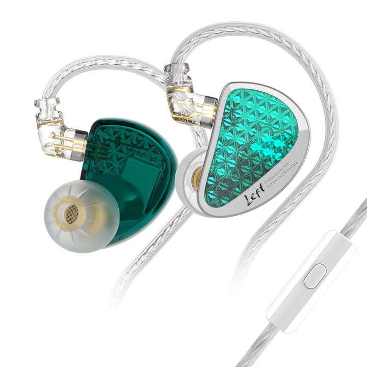 Casti Intraauriculare Yinyoo Kz As16 Pro, 8 drivere, izolare fonică, fir, 3, 5 mm