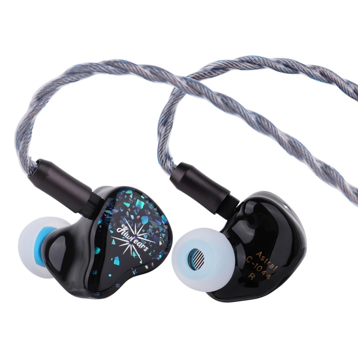Casti In-Ear LINSOUL Kiwi Ears Astral, Hibride 1Dd+6Ba, Albastru