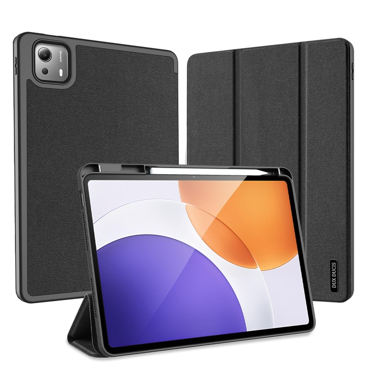 Husa tableta DUX DUCIS Domo Series pentru Xiaomi Pad 7S Pro 12.5, Magnetic Rabatabil, Piele, Negru