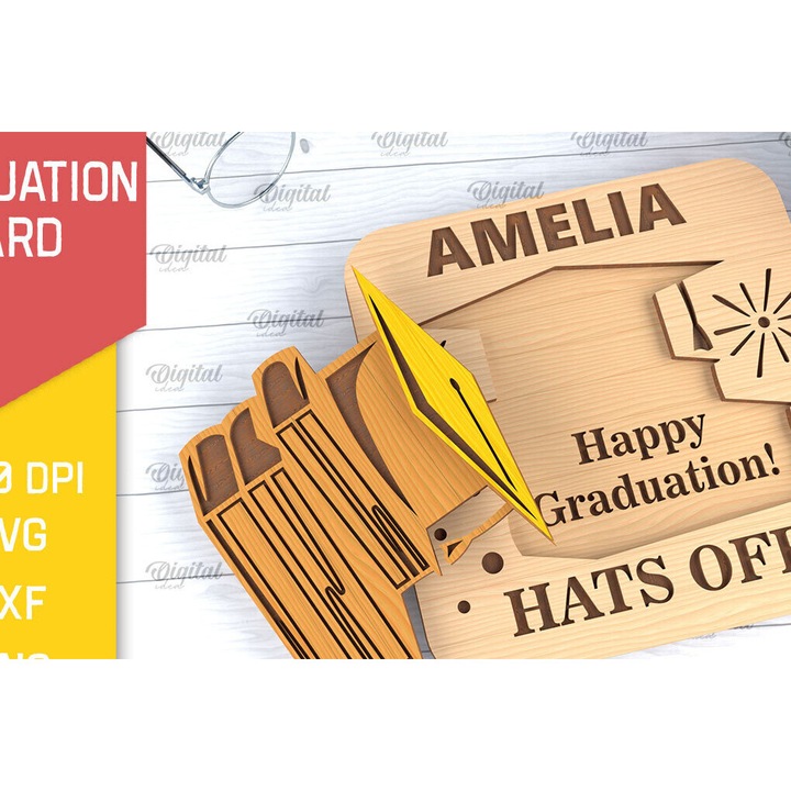 Felicitari, Intrahome, eucheteria din plywood, 3mm-4mm, wenge, 10x15cm