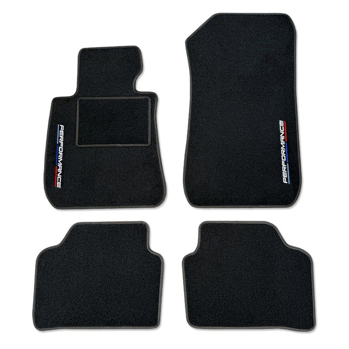 Covorase auto Lasota set, pentru BMW 3 F30 (2012 - 2018) Negru, 2x editie PERFORMANCE