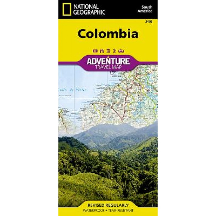 Colombia Adventure Travel Map, National Geographic Maps (Manufactured by)