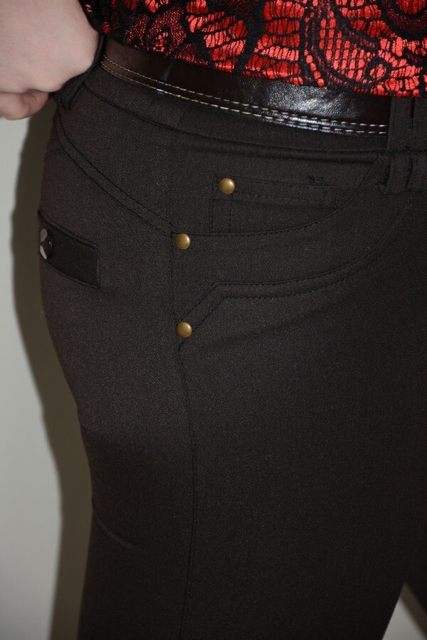 Pantaloni de birou, detalii aurii in tendinte,D&J Exclusive, Maro