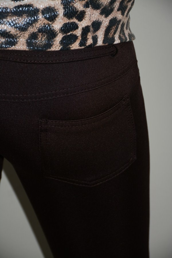 Pantaloni office,croiala tip creion,D&J Exclusive, Maro