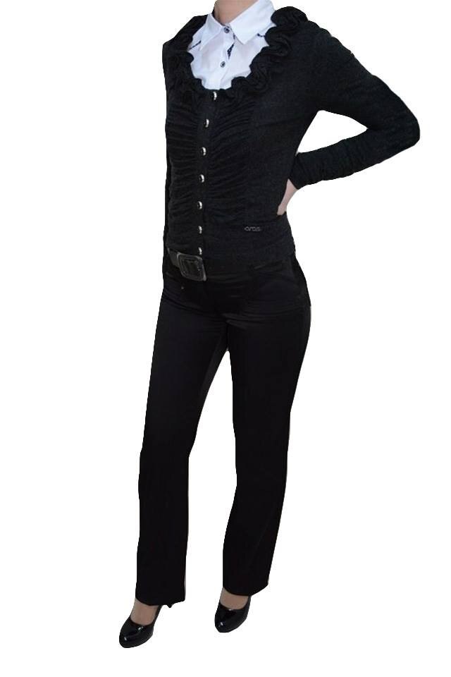Pantaloni dama, inchidere cu fermoar,D&J Exclusive, Negru, 38