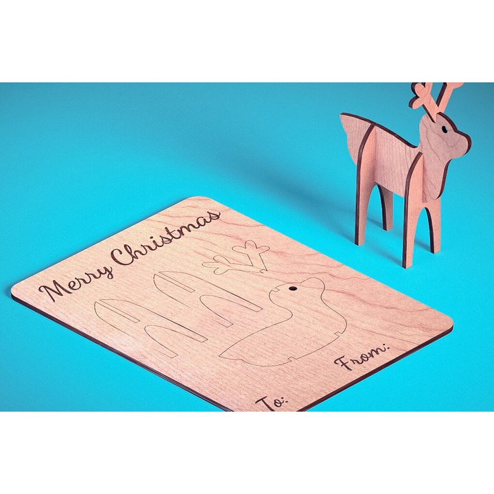 Felicitari, Intrahome, Hartie de Craciun taiata cu laser, 3mm-4mm, 15x15cm