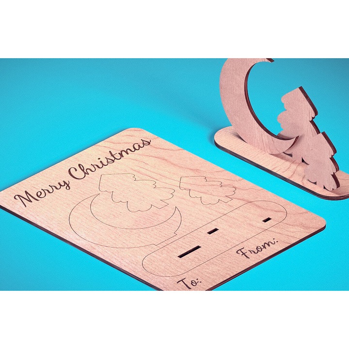 Felicitari, Intrahome, Hartie de Craciun taiata cu laser, 3mm-4mm, 15x15cm, set