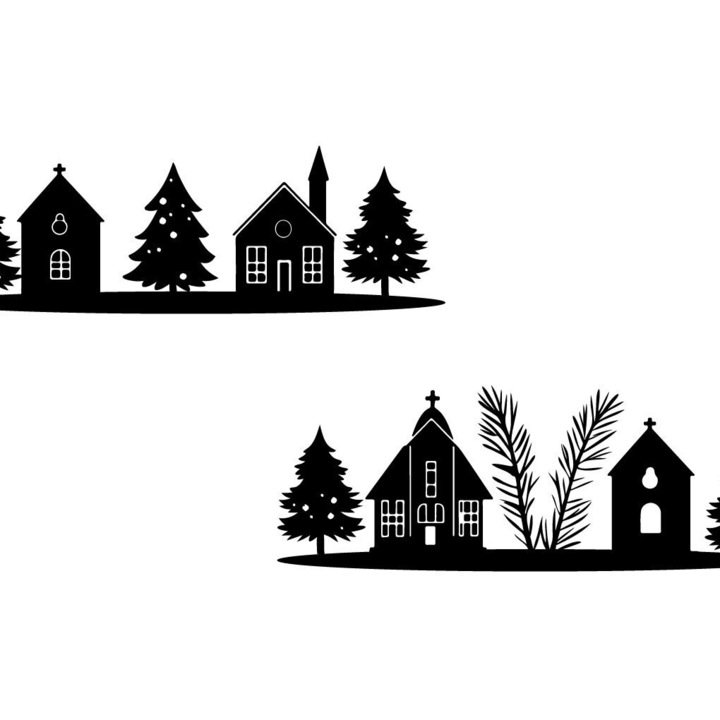 Set de artizanat, Christougenniatiko Cheimerino, din plywood 3mm-4mm, 20x20cm, pentru decorare si proiecte DIY