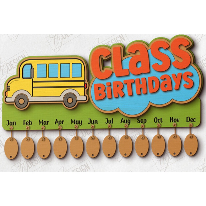 Tablou aniversar din lemn, Intrahome, 40x50cm, 3mm-4mm, pentru decorare personalizata